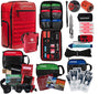 Surviveware Emergency Preparedness Survival Backpack Big Red Version for 2 People