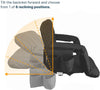 Alpcour Portable Reclining 21-inch Wide Stadium Seat with Armrests Black