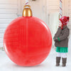 Holiday Time 4-FT Tall Red Blow-Up Giant Ornament Holiday Inflatable
