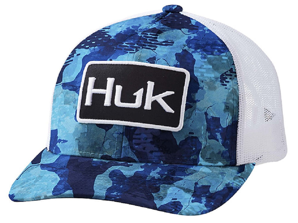 HUK Men's Huk'd Up Angler Anti-Glare Snapback Fishing Hat Hydro San Sa