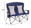 Member's Mark Oversized Double Hard Arm Chair 650-lb Total Weight Capacity Blue