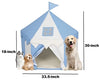 Cat Princess Tent House Portable Teepee Tent BLUE 30in X 33.5in L