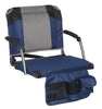 Deluxe Stadium Seat with Lumbar Support BLUE 250-lb Weight Capacity