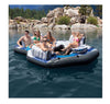 Intex Blue Tropical Island 5 Seat Floating Lounge Raft 4 Cup Holders 57272EP