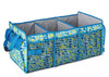 3-Compartment Blue Water Insulated Trunk Organizer with 30 Can Cooler