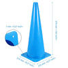 Traffic Cones,SEHOI 10 Pack 18 Inch Plastic Training Soccer Cones,Traffic Safety Cones,Caution Cone Safety Road Parking Cones for Outdoor Sport Activities and Festive Events,Blue
