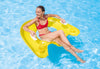Intex Sit 'N Float Inflatable Lounges Blue and Yellow 4 Pack 60" X 39"