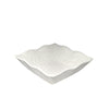 10 Strawberry Street Boca 10" Embossed Square Bowl, White