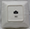 10 Strawberry Street Boca 10" Embossed Square Bowl, White