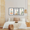 Boho Terracotta Wall Art Sign Decor 24"x16" Set of 3 Wood Framed