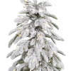 National Tree Company 5-FT Downswept Alpine Flocked Tree with Warm White Lights