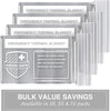 Swiss Safe Emergency Mylar Thermal Blankets Premium 12-Micron 52" X 82" Silver 10-Pack