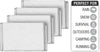 Swiss Safe Emergency Mylar Thermal Blankets Premium 12-Micron 52" X 82" Silver 75-Pack