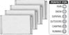 Swiss Safe Emergency Mylar Thermal Blankets Premium 12-Micron 52" X 82" Silver 4-Pack