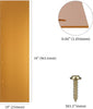 BELLA BAYS Door Kick Plate 10" x 34" Metal Plate Protective Film Brass