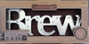 Metal LED BREW Illuminated Marquee Sign 7 5 In H x 23 In L