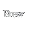 Metal LED BREW Illuminated Marquee Sign 7 5 In H x 23 In L