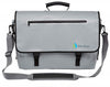 BriefSak Waterproof Messenger Bag, XL Fits Laptops up to 17.5" (Grey)