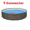 Replacement T-CONNECTOR for Power Steel 18FT X 48IN Round Swimming Pool