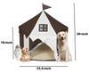 Cat Princess Tent House Portable Teepee Tent BROWN 30in X 33.5in L