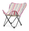 Urban Shop Surfer Stripe Butterfly Chair, Warm/Magenta