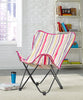 Urban Shop Surfer Stripe Butterfly Chair, Warm/Magenta