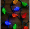 GE StayBright 25-LED Diamond Cut C-9 Multicolor Christmas Lights 12-Feet