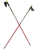 LEKI Nordic Walking Carbon Blade Race Vario Walking Poles Red 130cm-150cm