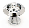 C214 Swarovski Clear Crystal Cabinet Knob 1-1/4 in