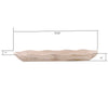 Uziass Wood Dough Bowl Decorative Centerpiece Accent 33in x 9in x 4in Natural