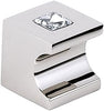 Alno C853-1-PN Contemporary Crystal Modern Knobs, 1", Polished Nickel