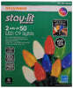 Sylvania Stay-lit 2 Sets of 50-Count LED C9 Lights Multi-Color
