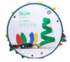 GE Energy Smart 100 LED C-9 Lights Multi Color with Green Wire 66-FT