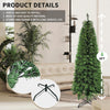 MuRealy 6ft Pencil Slim Artificial Christmas Tree with Metal Stand