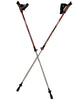 LEKI Walker XS Vario SLS Walking Poles Red 80cm-110cm