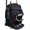 Hit Run Steal Bat Bag Backpack Holds 4 Bats, Gloves, Helmet & Cleats Camo Black