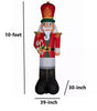 Member's Mark 10-FT Pre-Lit Holiday Inflatable Nutcracker Red