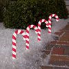 Gemmy LightShow ColorMotion Candy Canes Pathway Markers White 4-Piece 7.5-Feet