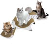 3 in 1 Cat Scratching Board, Reversible Infinity Style Cat Scratcher, Cardboard with Double-Sided Usability, Textures Design U-Shaped Corrugated