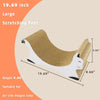 3 in 1 Cat Scratching Board, Reversible Infinity Style Cat Scratcher, Cardboard with Double-Sided Usability, Textures Design U-Shaped Corrugated
