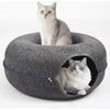 Cat tunnel bed Large indoor  haven with 3 toys, scratch resistant design for cats up to 30lbs