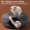 Cat tunnel bed Large indoor  haven with 3 toys, scratch resistant design for cats up to 30lbs
