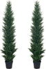 HAIHONG 2 Packs 5ft Artificial Cedar Topiary Trees