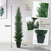 HAIHONG 2 Packs 5ft Artificial Cedar Topiary Trees