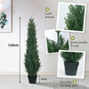 HAIHONG 4ft Artificial Cedar Topiary Trees