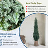 HAIHONG 4ft Artificial Cedar Topiary Trees