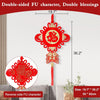 Chinese New Year Decorations 2025, Chinese Knot Fu Character Hanging Ornaments