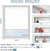 ChrisDowa 100% Blackout Roller Shade, Off White 35"X72"