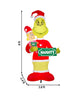 Dr. Seuss 8-FT Grinch and Cindy Lou Naughty-Nice Scene Christmas Inflatable