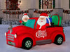 8.5-FT Mr. and Mrs. Claus in Vintage Pickup Truck Scene Christmas Inflatable